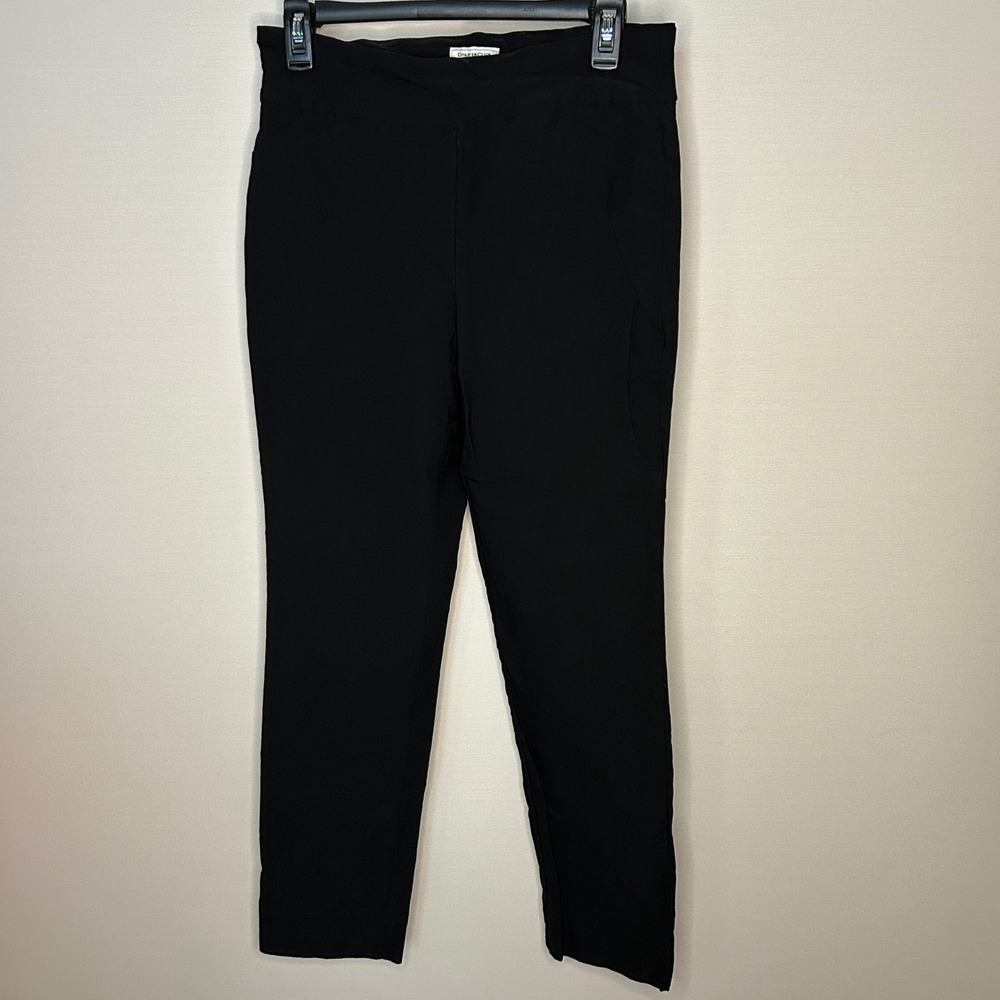 Charter Club Classic‎ Fit Pant Shop Black Pull On Slim 10 Short Minimal Office